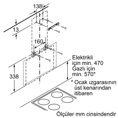 SIEMENS LC65KA670T 60 cm Siyah Davlumbaz - 7