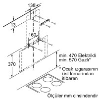 Siemens LC65KAJ60T iQ300 60 cm Eğimli Siyah Davlumbaz - 10