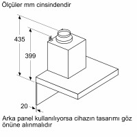 SIEMENS LC67BBK20T iQ300 Duvar Tipi 60 cm Beyaz Davlumbaz - 9