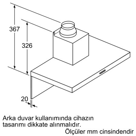 Siemens LC77BHM50 iQ300 Davlumbaz 75 cm Paslanmaz Çelik - 10