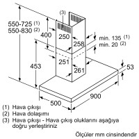 SIEMENS LC95BBC50T iQ100 Davlumbaz 90 Cm Paslanmaz Çelik - 8