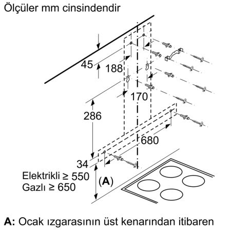 SIEMENS LC95BBC50T iQ100 Davlumbaz 90 Cm Paslanmaz Çelik - 13