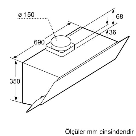 Siemens LC95KA270T 90 cm Eğimli Beyaz Cam Davlumbaz - 4