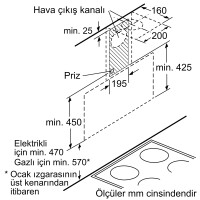 Siemens LC95KA270T 90 cm Eğimli Beyaz Cam Davlumbaz - 5