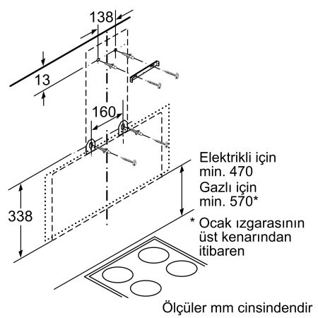 Siemens LC95KA270T 90 cm Eğimli Beyaz Cam Davlumbaz - 6