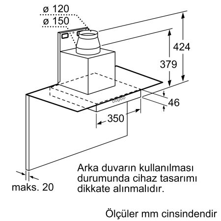 SIEMENS LC98GA542 90 cm Davlumbaz - 6