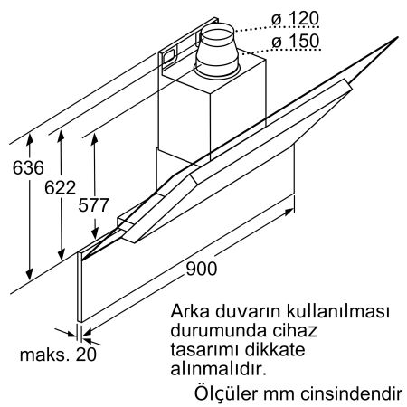 SIEMENS LC98KC542 iQ500 90 cm Davlumbaz - 11