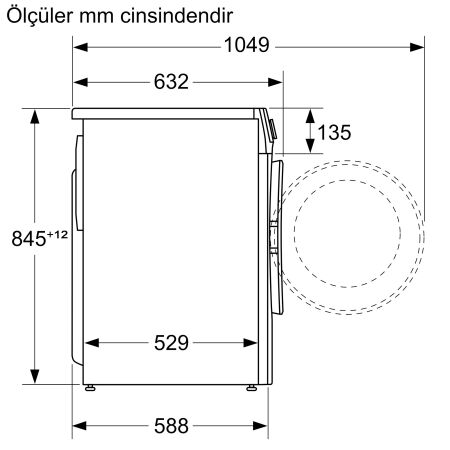 SIEMENS WG41A1X1TR iQ300 9 kg Çamaşır Makinesi - 4