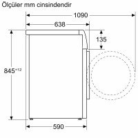 Siemens WG44B2A0TR İQ700 9 Kg 1400 Devir Çamaşır Makinesi - 4