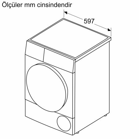 SIEMENS WQ41G20TTR iQ300 9 Kg Silver Çamaşır Kurutma Makinesi - 6