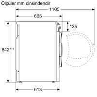 SIEMENS WQ45B2AXTR iQ700 9 Kg Çamaşır Kurutma Makinesi - 3