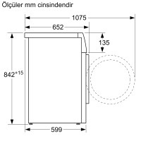 SIEMENS WT45H201TR iQ300 8kg Isı Pompalı Kurutma Makinesi - 8