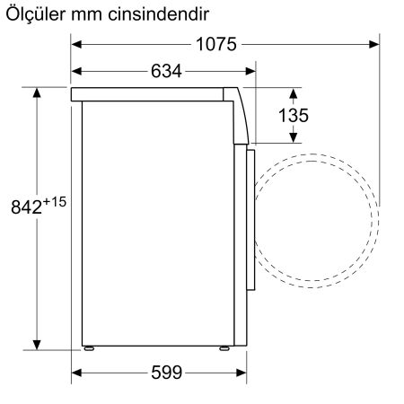 SIEMENS WT45W410TR iQ500 Isı Pompalı Kurutma Makinesı - 7