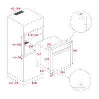 TEKA AIRFRY HSB 646 SS 70 lt. AirFry Paslanmaz Çelik Ankastre Fırın - 9