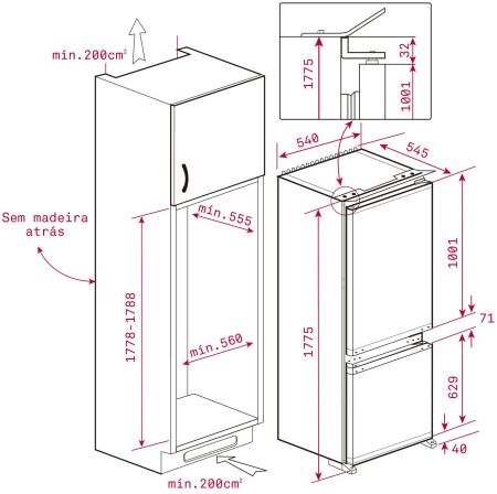 TEKA CI3 330 NF Alttan Donduruculu Ankastre Buzdolabı - 2