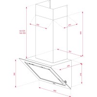 TEKA DLV 98660 ST TOS 90 cm Gri Cam Tasarım Duvar Tipi Davlumbaz - 9