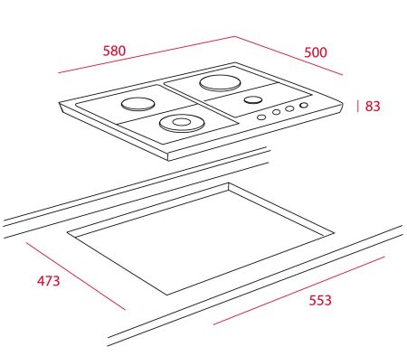 TEKA EH 60 4G AI AL TR CI NAT VANILLA OB 60 cm Emaye Gazlı Ocak - 9