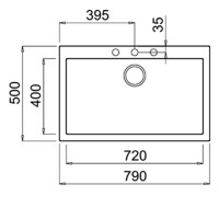 TEKA FORSQUARE 50.40 TG Tezgahüstü Arctic White Granit Eviye - 3