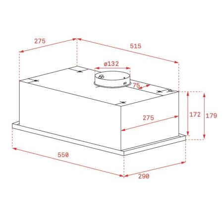 TEKA GFG 2 SS 55 cm Paslanmaz Çelik Ankastre Tip Aspiratör - 2