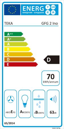 TEKA GFG 2 SS 55 cm Paslanmaz Çelik Ankastre Tip Aspiratör - 3