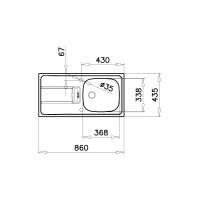 TEKA GRAVITY Tezgahüstü Sağ Damlalıklı Mikroketen Çelik Eviye - 6