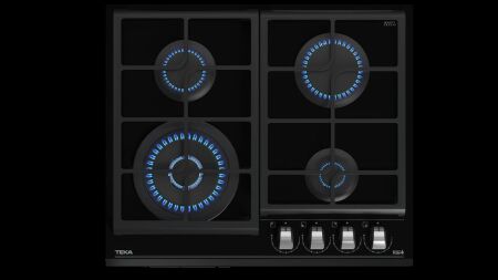 TEKA GZC 64320 XBC BK (E4) 60 cm Seramik Cam Siyah Ankastre Gazlı Ocak - 1