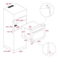 TEKA HLC 8400 WH 45 lt. Beyaz Ankastre Fırın - 9