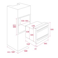 TEKA HLD 45.15 SS 5 Programlı 60 cm Ankastre Fırın - 8