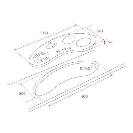 TEKA IRC 9430 KS 90 cm İndüksiyonlu Ankastre Ocak - 8