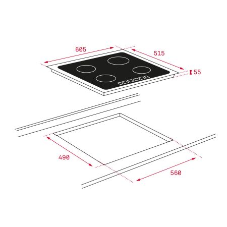 TEKA IT 6450 IKNOB  Ankastre İndüksiyonlu Cam Seramik Ocak - 8