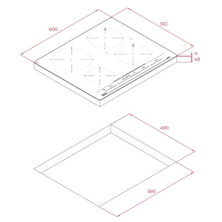 TEKA IZC 64630 ST MST 60 cm İndüksiyonlu Gri Ankastre Ocak - 11