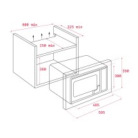 TEKA MB 620 BI SS 20 lt. Paslanmaz Çelik Ankastre Mikrodalga Fırın - 10