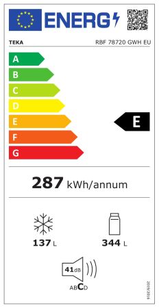 TEKA RBF 78720 GWH EU 192 cm 2 Kapılı Beyaz Buzdolabı - 11