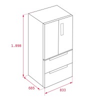 TEKA RFD 77820 GBK EU 192 cm Siyah Solo Buzdolabı - 10