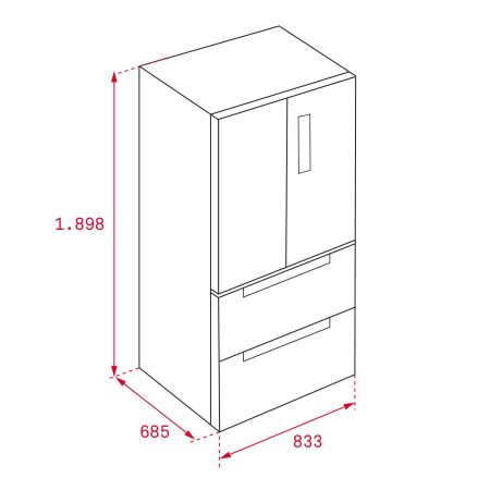 TEKA RFD 77820 GBK EU 192 cm Siyah Solo Buzdolabı - 10