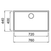 TEKA SQUARE 72.40 TG Tezgahaltı Arctic White Granit Eviye - 3