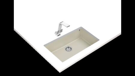 TEKA SQUARE 72.40 TG Tezgahaltı Bright Cream Granit Eviye - 2