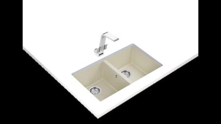 TEKA SQUARE 760 TG Tezgahaltı Bright Cream Granit Eviye - 2