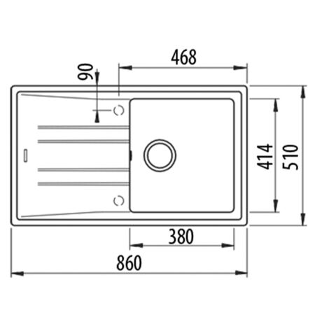 TEKA STONE 50 B-TG Tezgahüstü Carbon Granit Eviye - 3