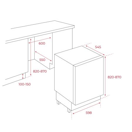 TEKA TGI2 120 D EU WH Tezgahaltı Beyaz Ankastre Derindonrucu - 2