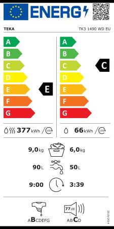 TEKA TK3 1490 WD EU 9 kg Solo Kurutmalı Çamaşır Makinesi - 3