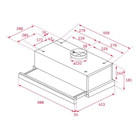 TEKA TL 6310 WH Sürgülü Aspiratör Beyaz - 2