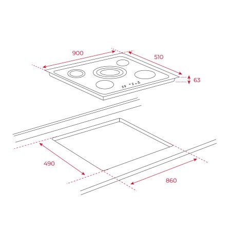 TEKA TR 951 90 cm Elektrikli Ankastre Ocak - 2