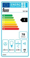 TEKA TVT 90 Duvar Tipi Davlumbaz Beyaz - 3